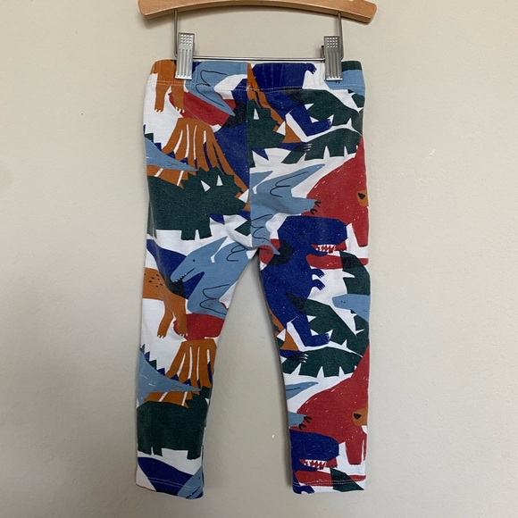 Zara 2-3T Animal Dinosaur multi color print legging - Picture 5 of 5